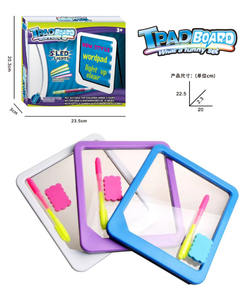 发光二极管电子荧光写字板绘图板亚克力材料带荧光笔橡皮擦儿童绘图板玩具儿童 - Product Image 3