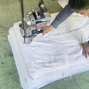 الخرق السائبة من المواد الناعمة ماصة للماء المعاد تدويرها الأبيض منشفة مختلطة الخرق القطن - Product Image 4