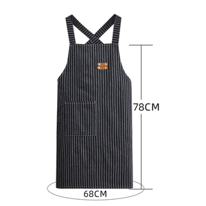 Delantal Sencillo Personalizado para Mujer, para Cocina, Antiincrustante, Transpirable, Estilo Coreano, <span class=keywords><strong>Ropa</strong></span> de Trabajo con Estampado - Product Image 3
