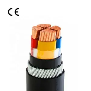 Factory 2/3/4/3+1/5 Core 25mm2 35mm2 50mm2 70mm2 95mm2 120mm2 XLPE Insulated Copper Aluminum Steel Wire Armored Power Cable