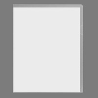 Hot New L-Shaped Single Page A4 Taille Document Dossier En Plastique Transparent Couleur PP Matériel Pochette De Stockage De Fichiers