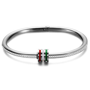Bracelet en diamant 4 mm, taille brillant ronde, diamant synthétique cultivé en laboratoire, acier, or, or rose, bijoux pour femmes à porter au quotidien - Product Image 3