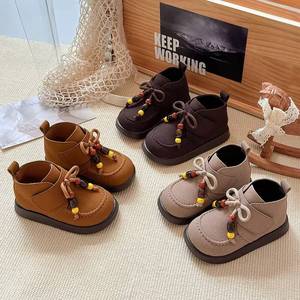 <span class=keywords><strong>Botas</strong></span> Cortas para Niña, Otoño 2025, Multifuncionales, con <span class=keywords><strong>Cordones</strong></span>, Estilo Retro Casual, Tipo Boken Martin - Product Image 1