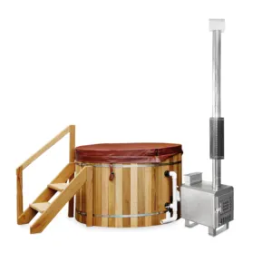 <span class=keywords><strong>Jacuzzi</strong></span> Inflable <span class=keywords><strong>Pequeño</strong></span> de Cedro Rojo Canadiense con Estufa de Leña - Product Image 1