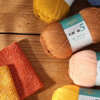 Пряжа из молочного хлопка 5-слойная, 100 г, 60% хлопок, 40% акрил, смесовая, мягкая, гребенная, для детских пледов и рукоделия крючком