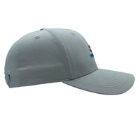 Topi bisbol katun murni wanita kustom, topi bisbol kelas atas Detail pita kecil sulaman lidah bebek melengkung