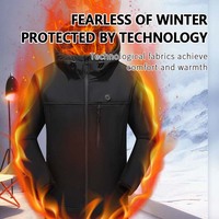 Veste chauffante coupe-vent pour hommes OEM vente en gros veste chauffante en duvet chaude pour la chasse et le ski en plein air d'hiver pull