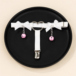 महिलाओं के सेक्सी लोचदार बैंड गार्टर बेल्ट हरजुकु धनुष बेल पेटेन्ट पैर का हार्टलूप हाई इलास्टिक हार्ट गार्टर्स बेल्ट - Product Image 3