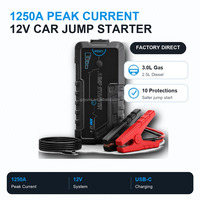 YUXU C1 Démarreur de Voiture Portable en Gros 12V Alimentation d'Urgence Booster de Batterie 6000mAh Chargement USB-C Éclairage LED 600A