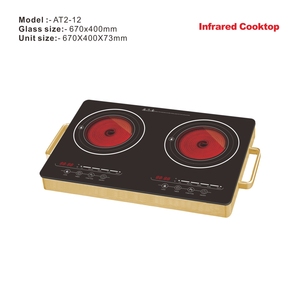 Cocina Infrarroja <span class=keywords><strong>de</strong></span> Doble Zona, 3500W, Estufa Eléctrica <span class=keywords><strong>de</strong></span> Dos Quemadores, Placa Calefactora <span class=keywords><strong>de</strong></span> Cerámica Portátil con Temporizador - Product Image 4