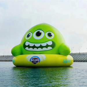 Canard géant gonflable en caoutchouc jaune, équipement de jeu d'amusement, canard jaune fixe à l'eau, personnage de dessin animé pour promotion - Product Image 2