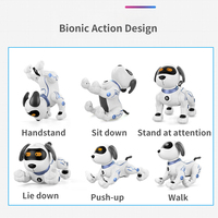 Juguete interactivo con control remoto para perros, truco de programación eléctrica, animales inteligentes, baile, venta al por mayor, perro Robot, simular mascota inteligente