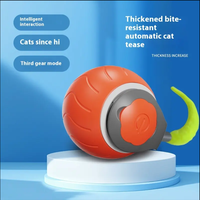 Smart Speedy Tail 2.0 Interactive Silicone Pet Toy Ball Eco-Friendly Electric Rolling Cat Toy Modern Sport Style pour chiens