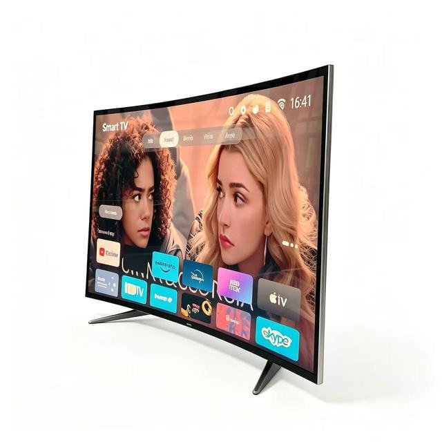 New Arrival Curved 85 100 Inch QLED LED Smart TV Original High Color Display Multi Language for Home Living Room Hotel