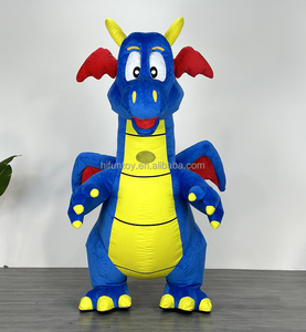 Funtoys Personnaliser 2m/2.6m Dinosaure Gonflable Dragon Mascotte <span class=keywords><strong>Costume</strong></span> Monstre <span class=keywords><strong>Barney</strong></span> Macotte Cosplay Noël Halloween pour Adulte - Product Image 1