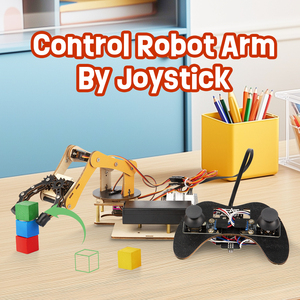 ชุด ESP32 Acebott สำหรับก้าน <span class=keywords><strong>Arduino</strong></span> แขนหุ่นยนต์อัจฉริยะพร้อมการจดจำรูปร่างเพื่อการศึกษาการฝึกจากโรงงาน - Product Image 3