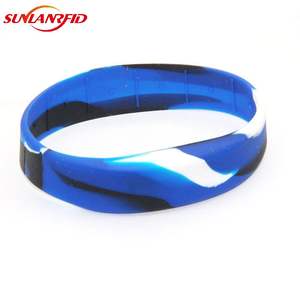 SUNLAN 뜨거운 판매 <span class=keywords><strong>RFID</strong></span> 액세스 제어 팔찌 NFC 인터페이스가있는 방수 및 재사용 가능한 실리콘 팔찌 - Product Image 6