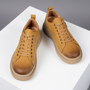 Bottiglie di alta qualità blanches pour hommes nuovi stivali da escursionista in pelle di mucca per uomo all'aperto pieno fiore scarpe in vera pelle marca 49 # - Product Image 5
