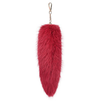 Pendentif en fourrure synthétique de renard de 11 pouces, queue de renard, accessoires écologiques, pendentif pour sac de femme, porte-clés de voiture