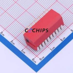 DP-10-R-T DIP Switch Through hole Component (THT) Switch Piano Key Single Pole Single Throw 10 2.54mm - Product Image 2