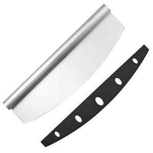 Cortador de Pizza de Acero Inoxidable, Rebanador de Bordes Semicirculares, Herramienta para Hornear Pasta, Utensilio de Cocina Multifuncional - Product Image 1