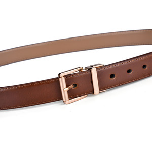 Hot New Design 2.8CM Cáqui e Marrom Reversíveis Cintos de Couro Genuíno para As Mulheres Com Girado Fivela Cinto Feminino - Product Image 3