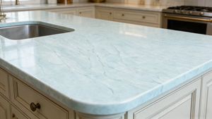 Cuarzo Union Vietnam Moderno en Losa Grande, Color Gris Jade Nublado, 20 mm de Grosor, para Encimeras de Cocina, Baño y Hospital - Product Image 5