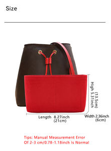 Bolsa de Cosméticos Multifuncional para <span class=keywords><strong>Mujer</strong></span>, Inserto de Tela de Fieltro, <span class=keywords><strong>Bolso</strong></span> Multifuncional, Organizador con Múltiples Bolsillos, Bolsa de Viaje para Accesorios - Product Image 6