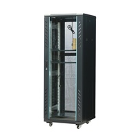 Armoire réseau standard 15U/22U/27U/32U/36U/42U en acier laminé à froid pour salle serveur, avec gestion des câbles et amplificateur de puissance en stock
