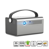 Projecteur portable DLP Wifi intérieur 600 ANSI Double système 1280*800P Cinéma maison Projecteur portable extérieur