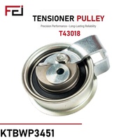 Kit de courroie de distribution de marque FEI KP35491XS-1 pour Audi A4 A6 Seat Exeo Skoda Superb VW pour 1.8 avec tendeur et pompe à eau, garantie 12 mois
