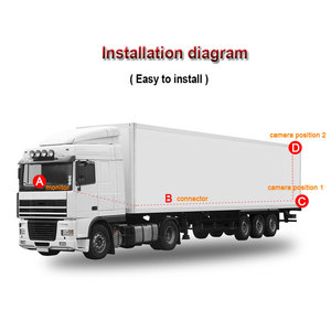 Xparkin 7 인치 자동 희미한 LCD 자동차 모니터 후면보기 주차 카메라 시스템 자동차 후진 보조 모니터 및 카메라 7 "디지털 12-24v - Product Image 6