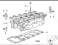 Joint de culasse moteur multicouche en acier noir de haute qualité, garantie 12 mois pour M62 E38 E39 OE 11121433463