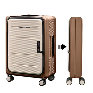 ZD 2023热粉色可折叠盒，定制Makrolon聚碳酸酯随身携带带飞机轮子的可折叠行李箱套装