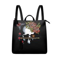 Sac à dos en PU personnalisé avec motifs au design de votre choix, étanche, élégant et pratique, pour la vente en gros sous marque privée