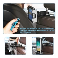 Support de tablette portable pour appui-tête de voiture, tapis de course, guidon de gymnastique, support de microphone, support réglable 360