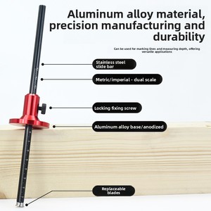 Herramienta <span class=keywords><strong>de</strong></span> Carpintería <span class=keywords><strong>de</strong></span> Estilo Europeo, Lápiz <span class=keywords><strong>de</strong></span> Trazado con Ajuste Fino, Alta Precisión, Multifuncional, Herramienta Auxiliar <span class=keywords><strong>de</strong></span> Medición - Product Image 2