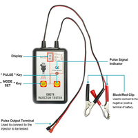 SOOLU Nettoyeur d'injecteurs de carburant universel 12V DC portable pour véhicules, adaptateur testeur, kit DIY, ensemble d'outils pratiques, garantie 12 mois
