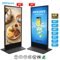 Pantalla Táctil de 85 Pulgadas 4K UHD, Kiosco Digital Inteligente con WiFi y CMS en la Nube para Centros Comerciales