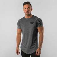 Personnalisé 180 Grammes Fitness Vêtements Spandex Muscle Mode Coton/Polyester Running Workout Hommes Gym Sport T-shirts Personnalisés