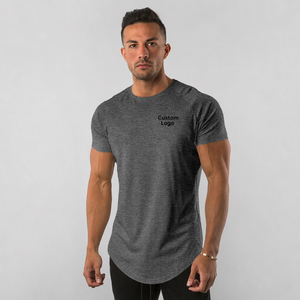 Custom 180 Gramos Fitness Ropa Spandex Muscle Moda Algodón/Poliéster Correr Entrenamiento Hombres Gimnasio Deporte Camisetas personalizadas - Product Image 6