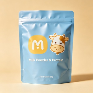 Organic Superfood Milk Powder Pouch High Barrier Matte Finish Stand up Pouch for Chia <b>Seed</b> Hemp Protein Food Packaging Bag - Product Image 2