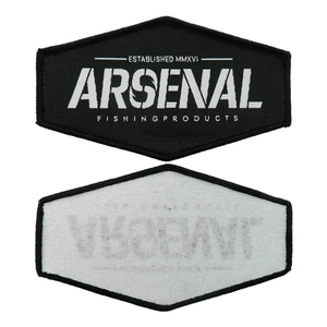 Parche tejido de ropa personalizado a precio de fábrica, parches con logotipo de tela ecológica para camisas y sombreros - Product Image 1