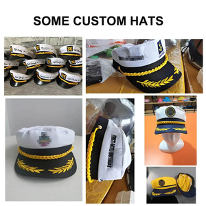 Moda <span class=keywords><strong>cappello</strong></span> da Yacht bianco spesso di alta qualità all'ingrosso marinaio elastico LOGO personalizzato <span class=keywords><strong>cappello</strong></span> <span class=keywords><strong>capitano</strong></span> - Product Image 5