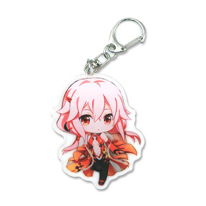 Wholesale Plastic Key Chain Custom Double Sides Transparent Epoxy Anime Charms Clear Logo Acrylic Keychain