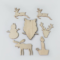Tranches de bois naturel ovales et circulaires pour décorations de Noël DIY, découpées au laser, de haute qualité, modernes, à suspendre, pour cadeaux