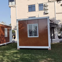 Maison mobile modulaire étanche de 20 pieds, mini-conteneur détachable, entrepôt modulaire, bureau avec toilettes