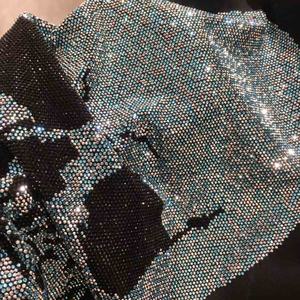 T-shirt personnalisé pour homme avec strass, T-shirt avec strass personnalisé à bas prix - Product Image 5