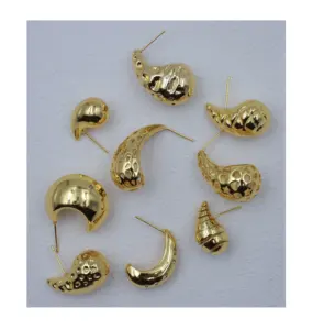 Pendientes para mujer accesorios de joyería 18K oro cobre joyería de moda pendientes de gota de agua