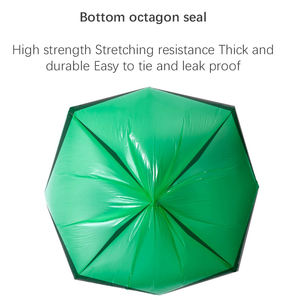 Sacs poubelle de cuisine de 30 gallons en plastique blanc biodégradable épais avec cordon de serrage Design sans déchirure 100 pièces - Product Image 3